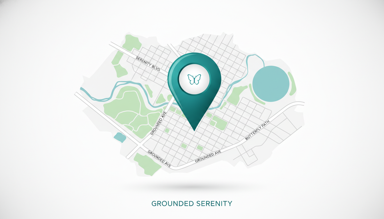 Map showing Renew Acupuncture location at 123 Wellness Way